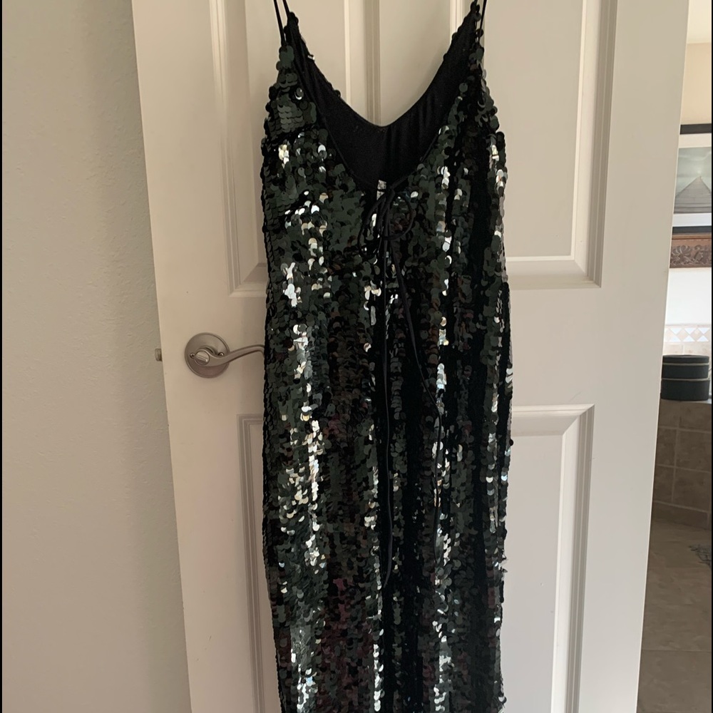 Free people black sequin dress
